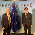 Salvador Illa y Josep Borrell en Bruselas