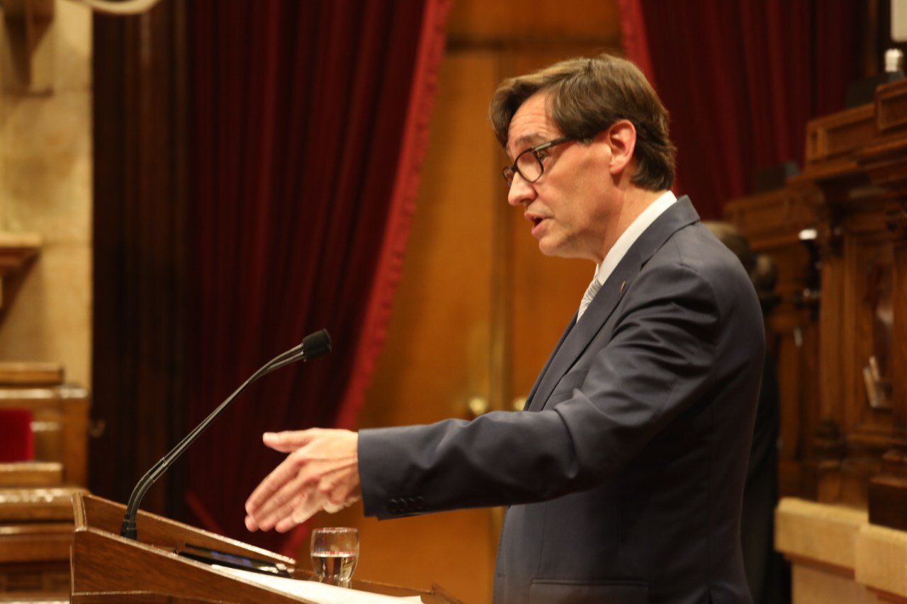 intervención de Salvador Illa al Parlament de Catalunya