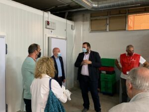 Carlos Prieto, Subdelegat del Govern d’Espanya a Barcelona, visita la Creu Roja de Mataró