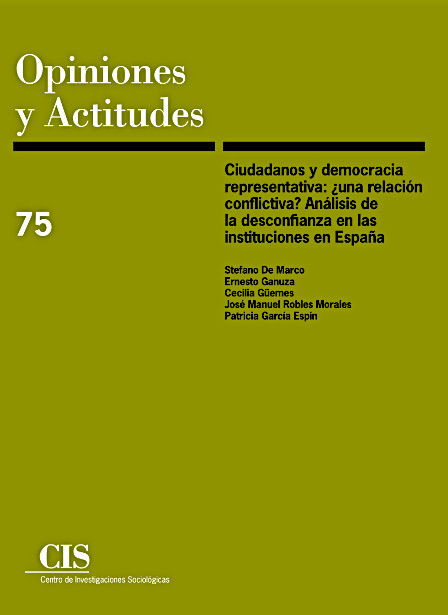 Ciudadanos y democracia representativa: ¿una relación conflictiva?- Güemes, C. et al (CIS 2018)