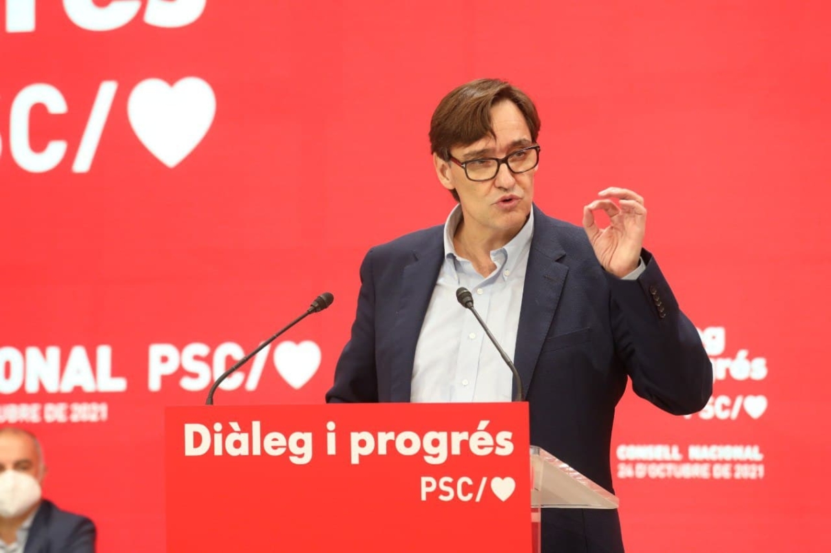 Salvador Illa Roca a un acte del PSC