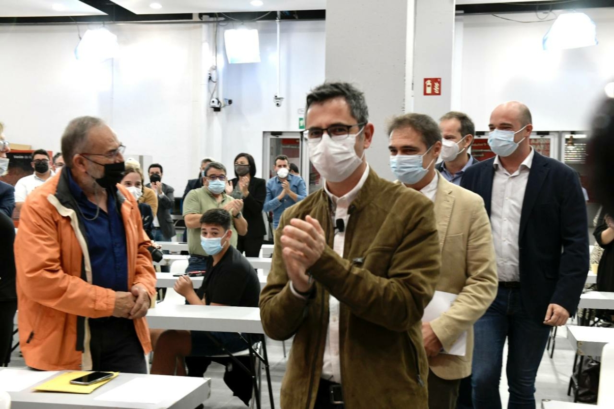 Félix Bolaños, Olivié Bayón y Raúl Moreno en la Escuela de Otoño del PSC