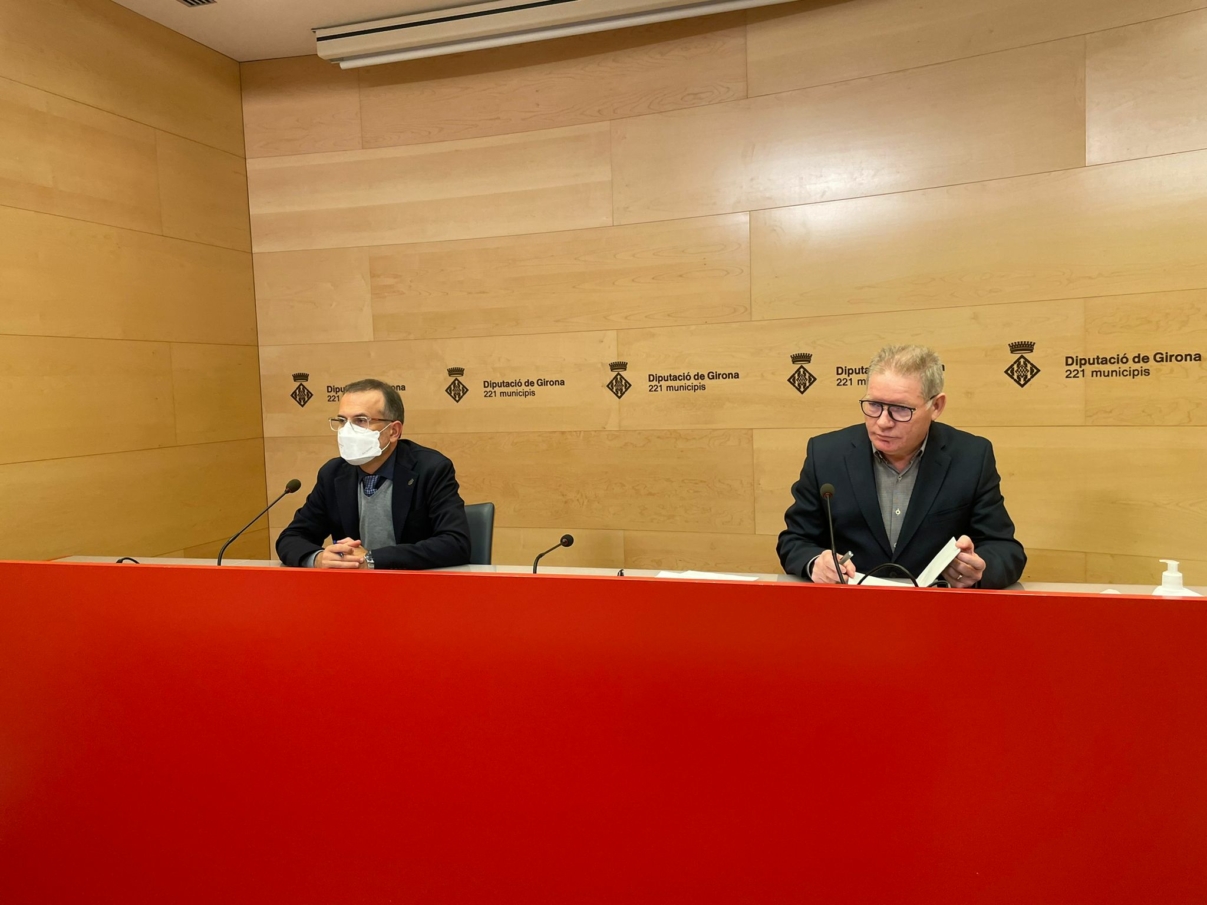 Casellas y Fernández en la rueda de prensa de presupuestos