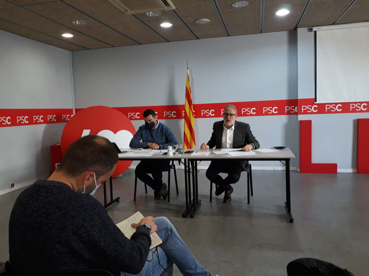 Foto roda de premsa- PSC Esmenes pressupost Diputació 2