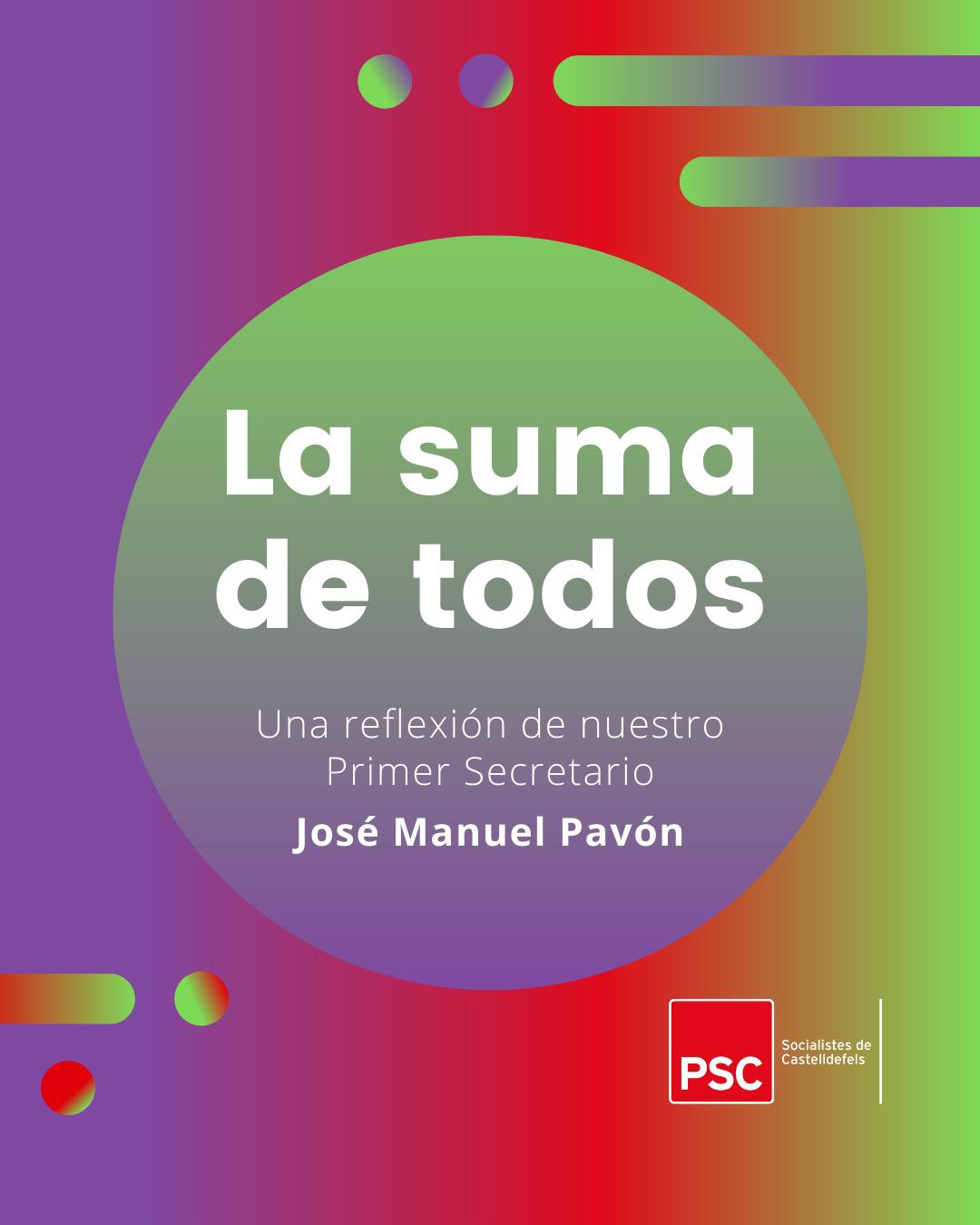 José Manuel Pavón, Primer Secretario PSC Castelldefels