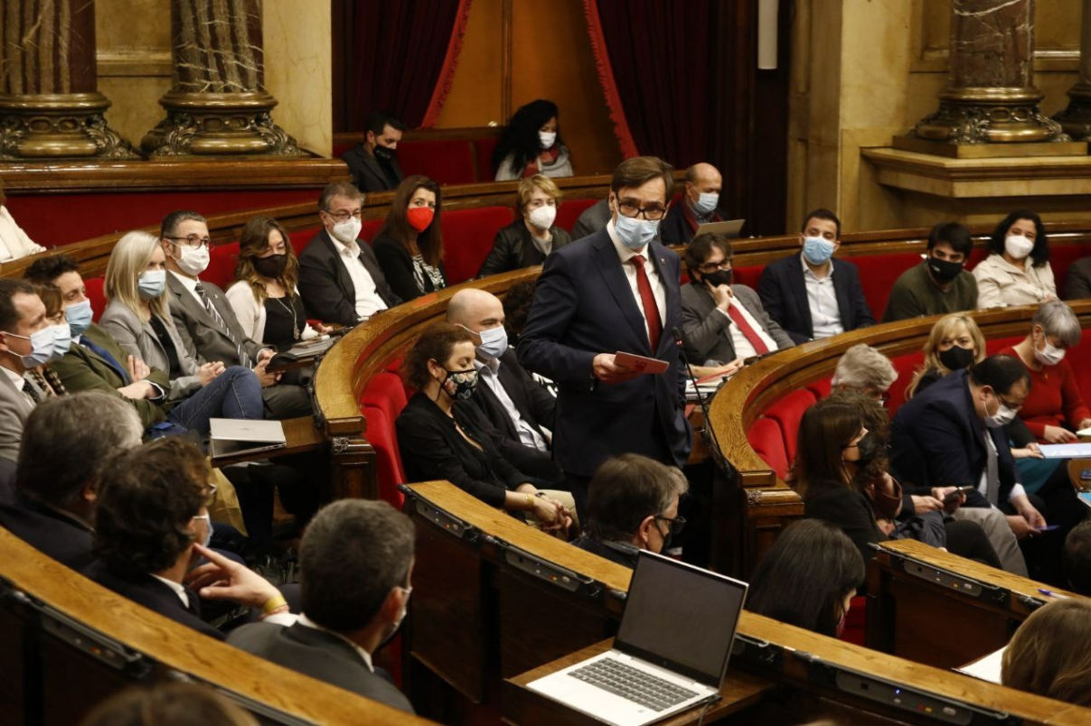 Pregunta de Salvador Illa al Parlament de Catalunya