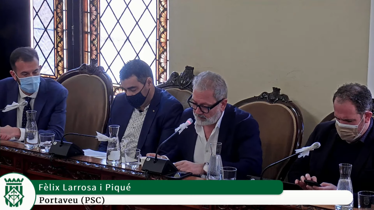 Foto Larrosa a Ple Diputació