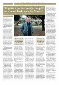 Entrevista a Xavier Vilamala, portaveu de Sumem-CP a Sant Hipòlit de Voltregà