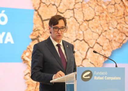 Salvador Illa habla sobre la gestión de la sequía en Cataluña