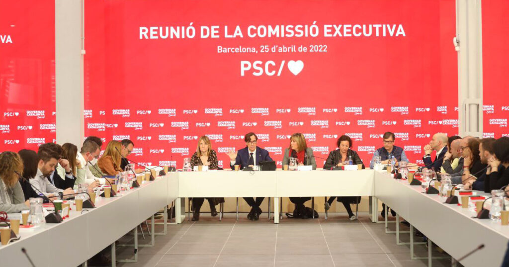 Comissió executiva del PSC encapçalada per Salvador Illa