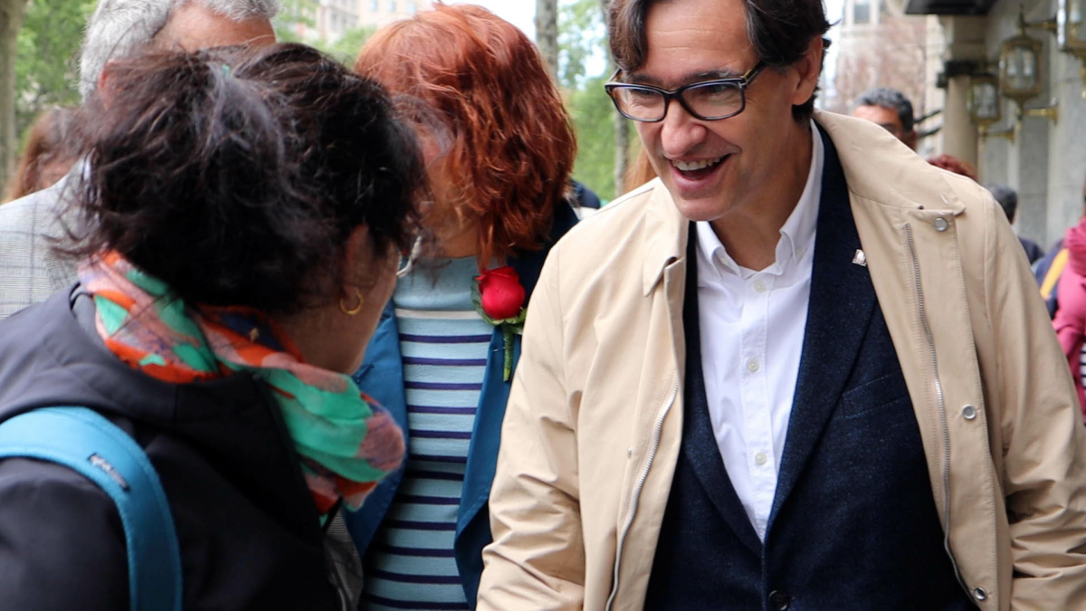 Salvador Illa a Sant Jordi