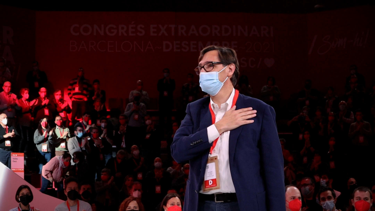 Salvador Illa al Congrés del PSC
