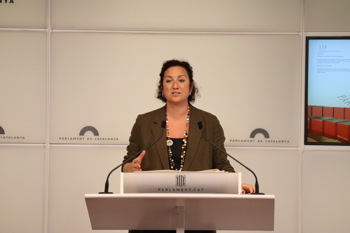 Alícia Romero al Parlament de Catalunya