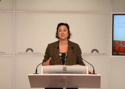 Alícia Romero al Parlament de Catalunya