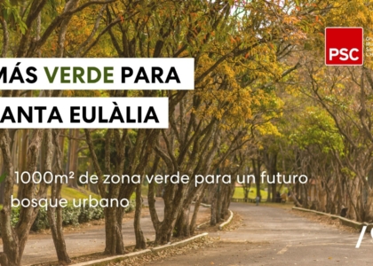 Nuevo bosque urbano en el barrio de Santa Eulàlia
