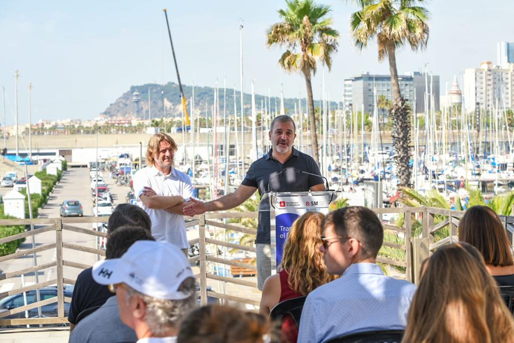 Jaume Collboni i David Escudé presenten el projecte de reforma del Centre Municipal de Vela