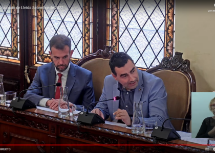 Agustí Jiménez al ple de la Diputació