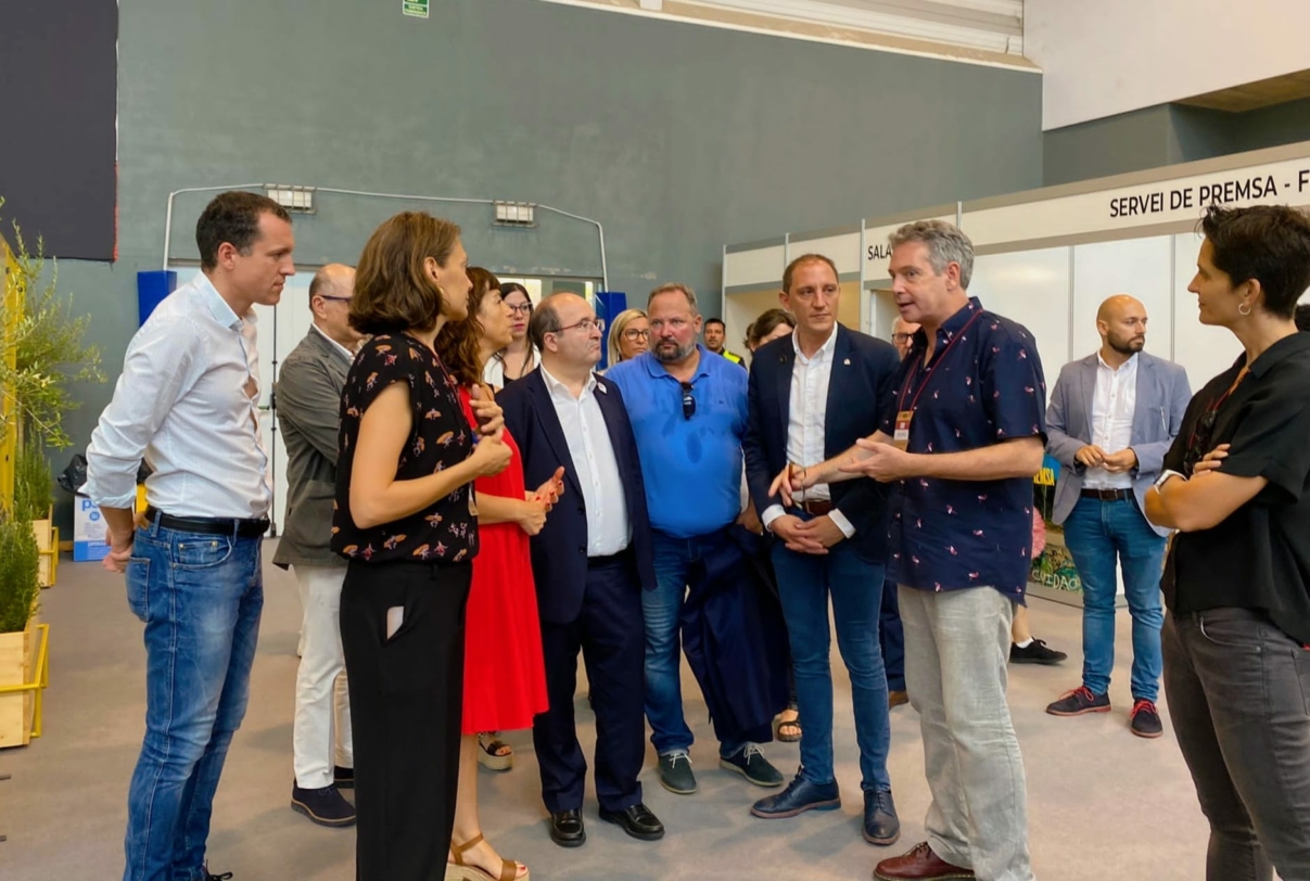 El Ministre Miquel Iceta a la Fira de Tàrrega