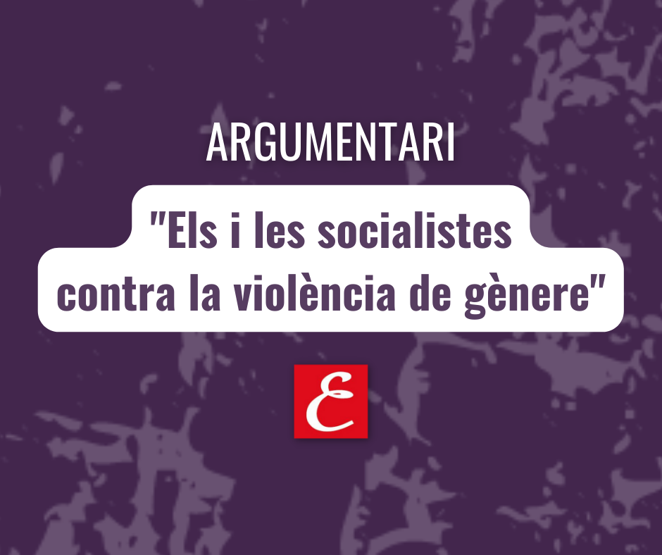 Els i les socialistes contra la violència de gènere