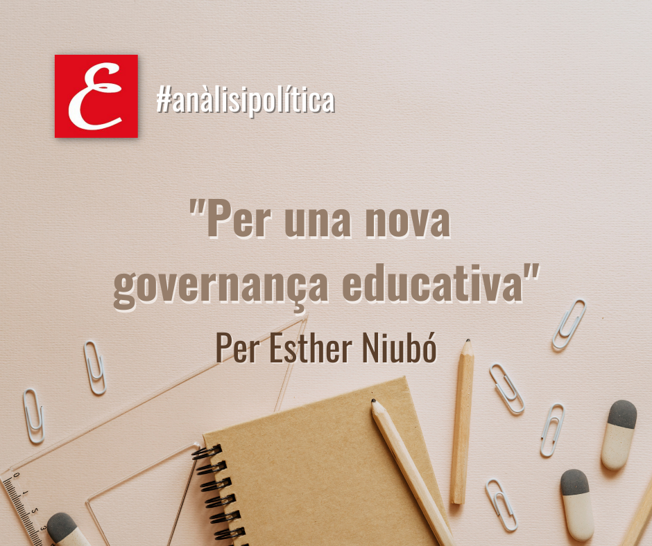 "Por una nueva gobernanza educativa"
