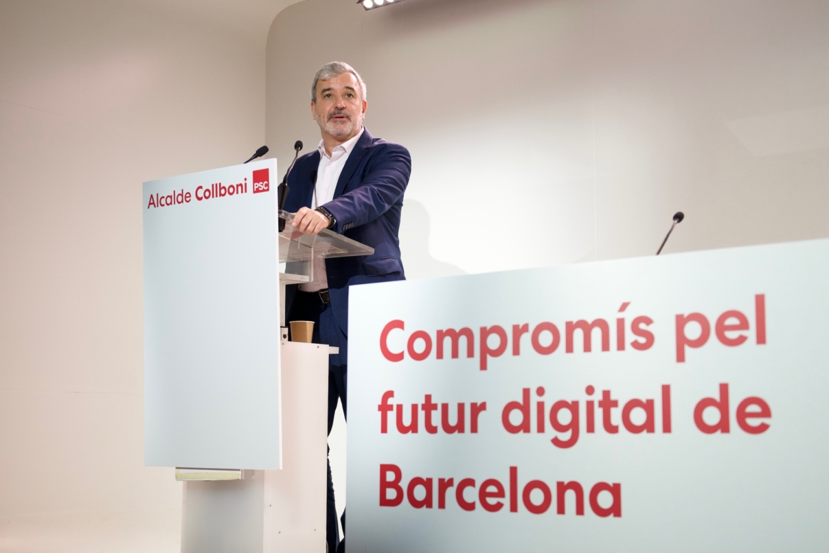 Jaume Collboni, durant l'acte