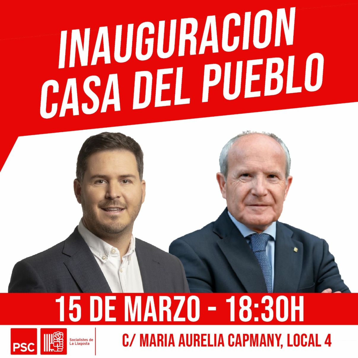 Inaguración Casa del Pueblo La Llagosta