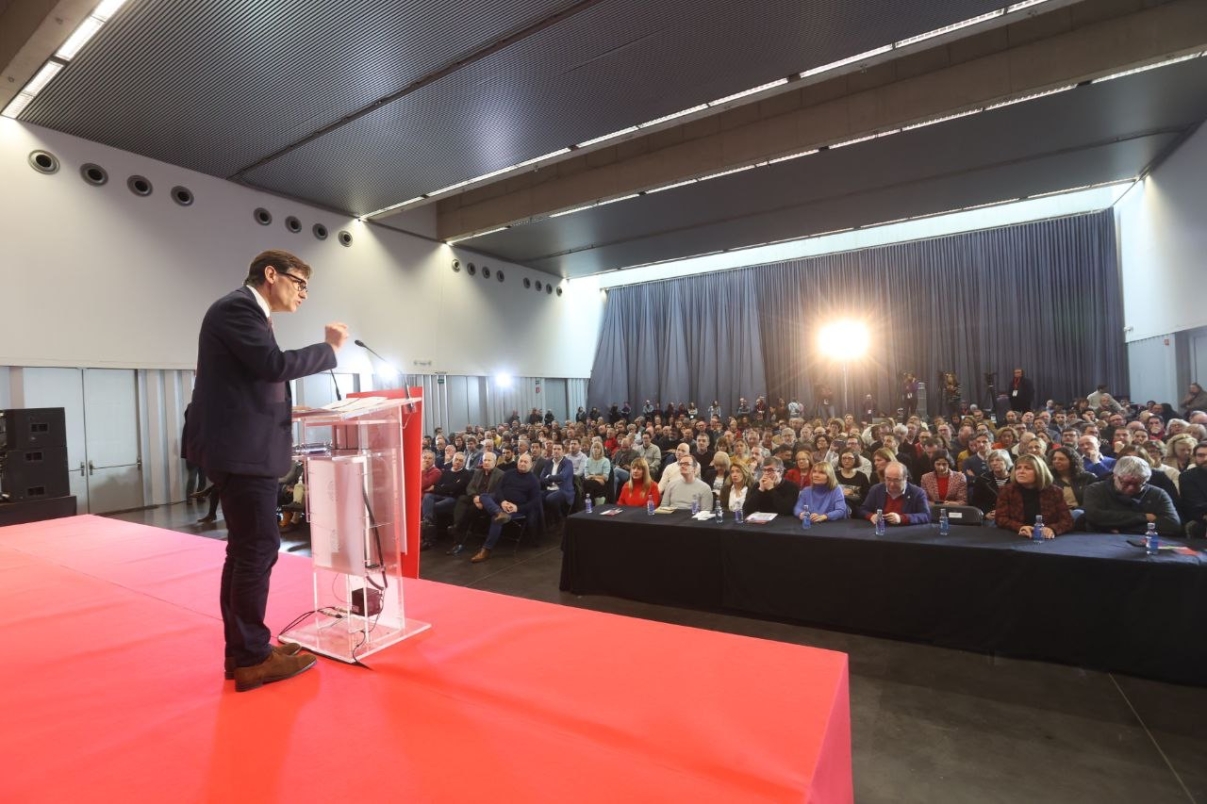 Salvador Illa al Consell Nacional del PSC en Viladecans