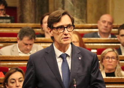 Salvador Illa intervención en Parlament de Catalunya