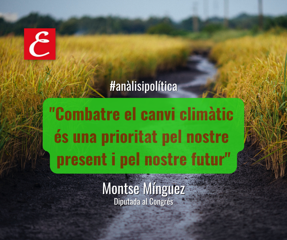 "Combatre el canvi climàtic és una prioritat pel nostre present i pel nostre futur"