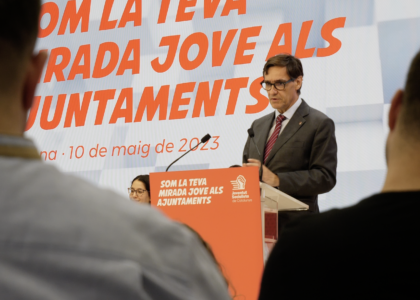 Acte amb candidats i candidates de JSC a les eleccions municipals (10/05/2023).
