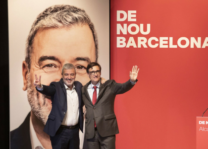 Acte de campanya al barri de Gràcia - Barcelona (12/05/2023).