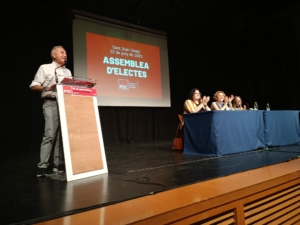 Antoni Poveda a l'assemblea d'electes