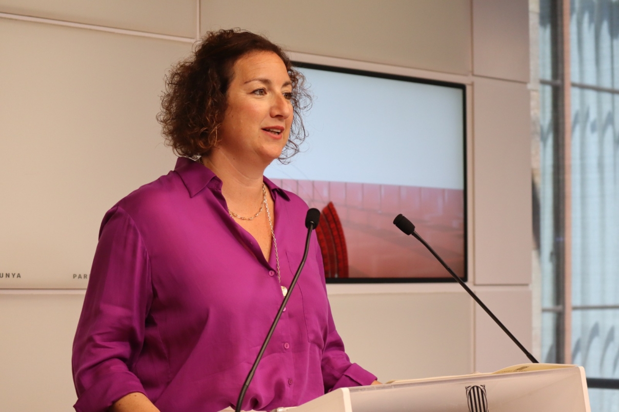 Roda de premsa d'Alícia Romero al Parlament de Catalunya