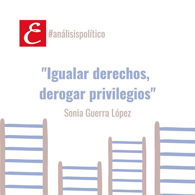 "Igualar derechos, derogar privilegios". Sonia Guerra López.