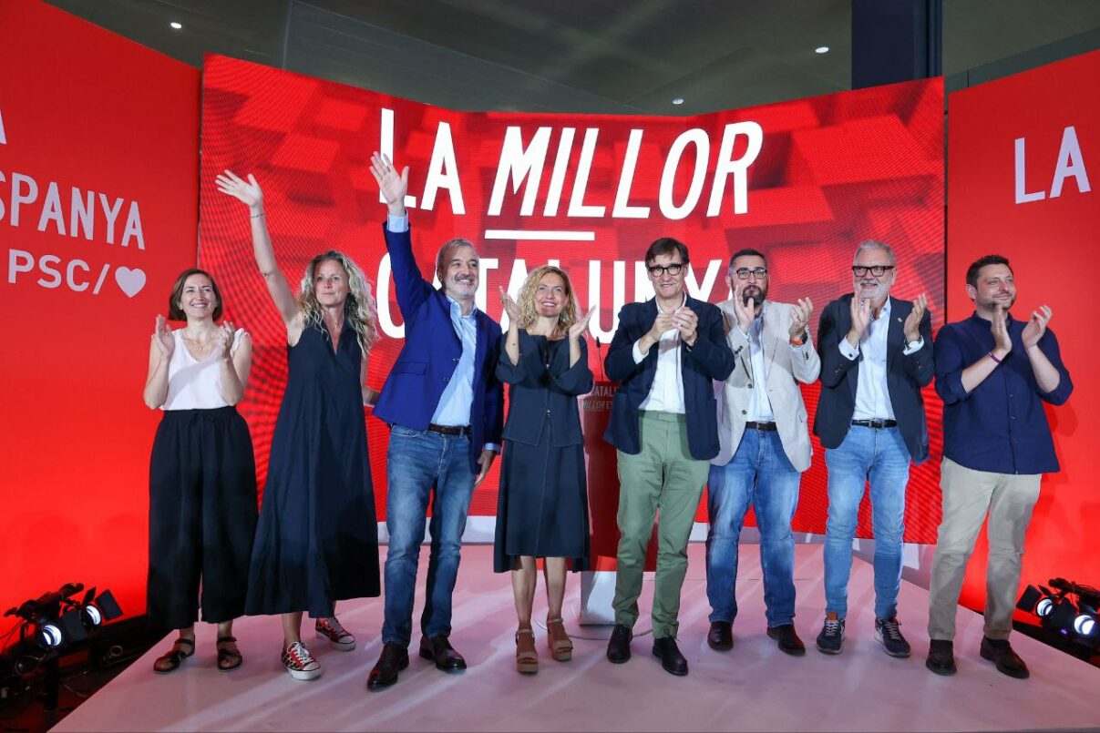 Intervenció de Salvador Illa a la Trobada Municipalista del PSC del 2 de juliol de 2023 al Palau de Congressos de Barcelona (Fira de Montjuïc)