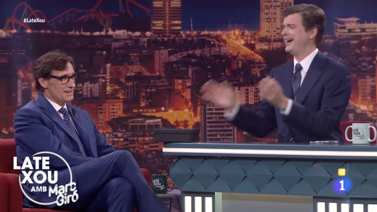 Salvador Illa en el Late Show con Marc Giró en RTVE Catalunya