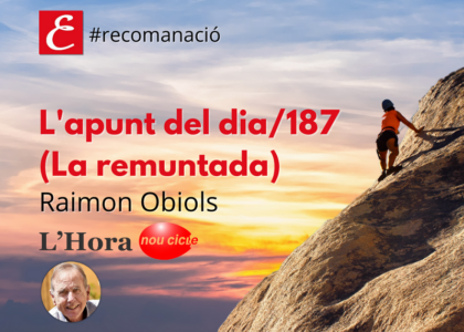 "L’apunt del dia/187 (La remuntada)". Raimon Obiols.