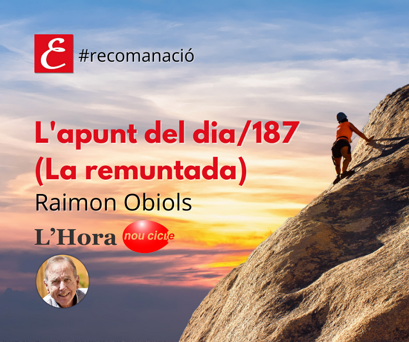 "L’apunt del dia/187 (La remuntada)". Raimon Obiols.