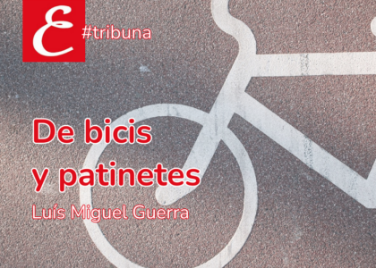 "De bicis y patinetes". Luís Miguel Guerra.