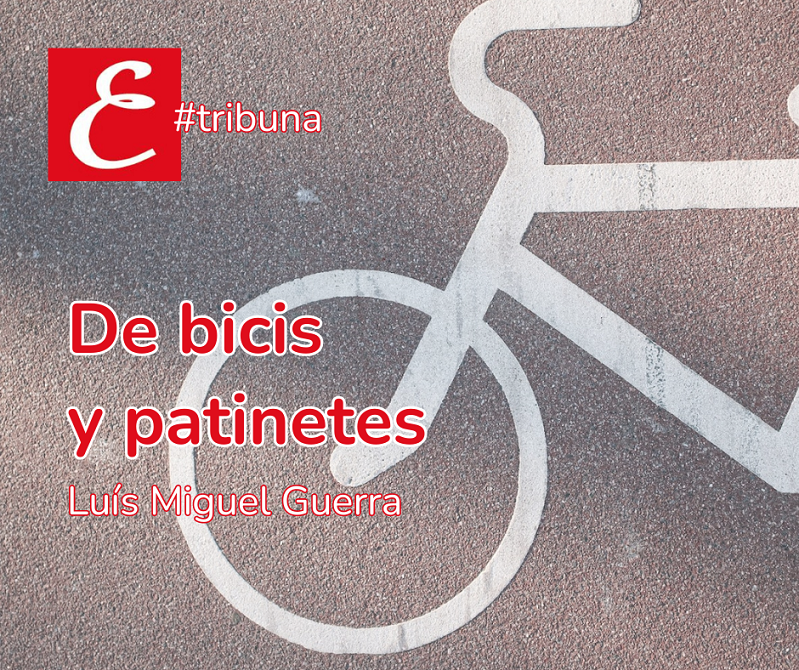 "De bicis y patinetes". Luís Miguel Guerra.