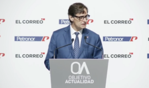 Salvador Illa al Fxòrum Objetivo Actualidad del Correo Vasco