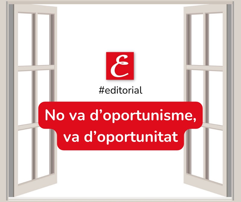 No va d’oportunisme, va d’oportunitat (30/10/2023).