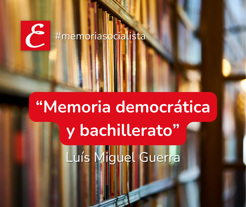 "Memoria democrática y bachillerato"