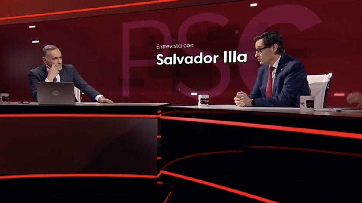 Entrevista a Salvador Illa a La noche en 24h de RTVE