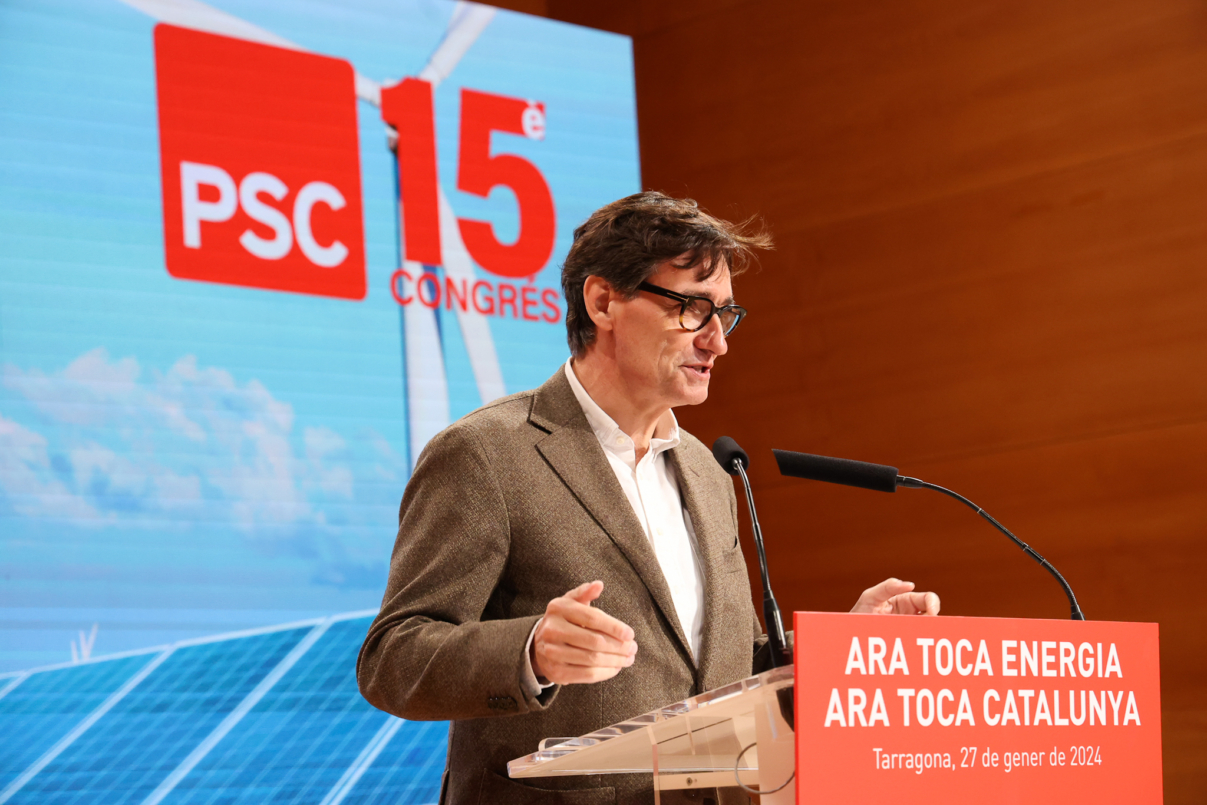 Salvador Illa a la jornada precongressual sobre energia a Tarragona