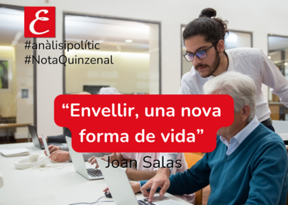 Nota Quincenal: "Envejecer una nueva forma de vida". Juan Salas.