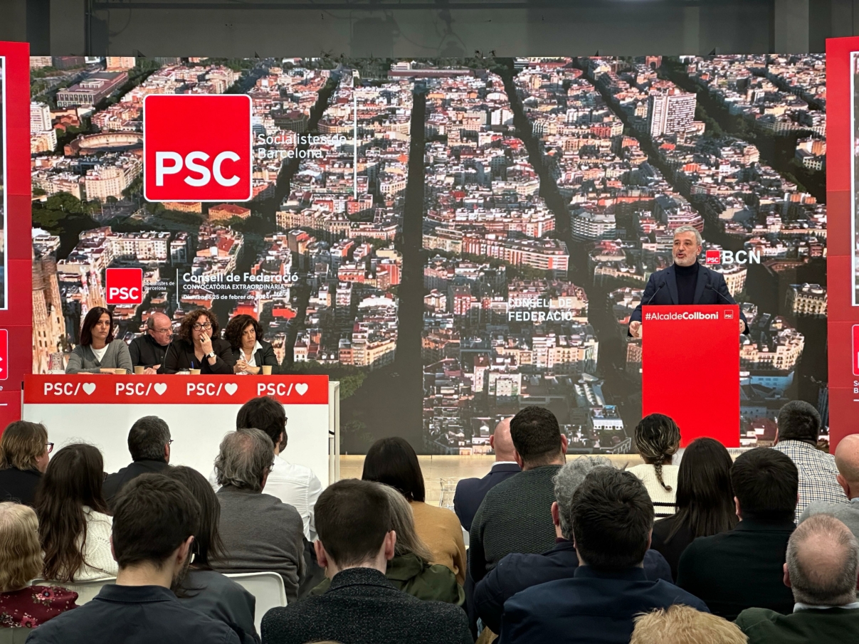 Jaume Collboni durant el Consell de Federació Extraordinari