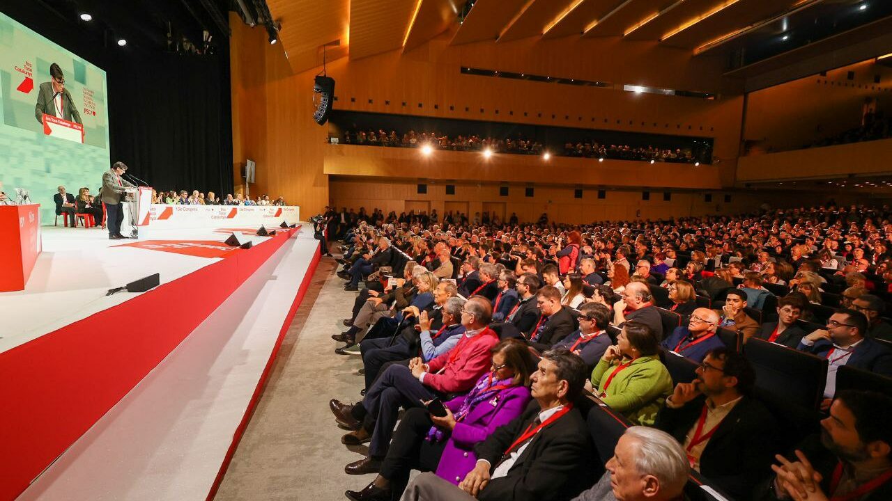 Salvador Illa en el 15º Congreso del PSC