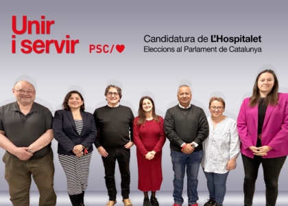 Candidats/tes del PSC L'Hospitalet al Parlament