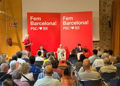 Toni Estopà, presentant l'acte